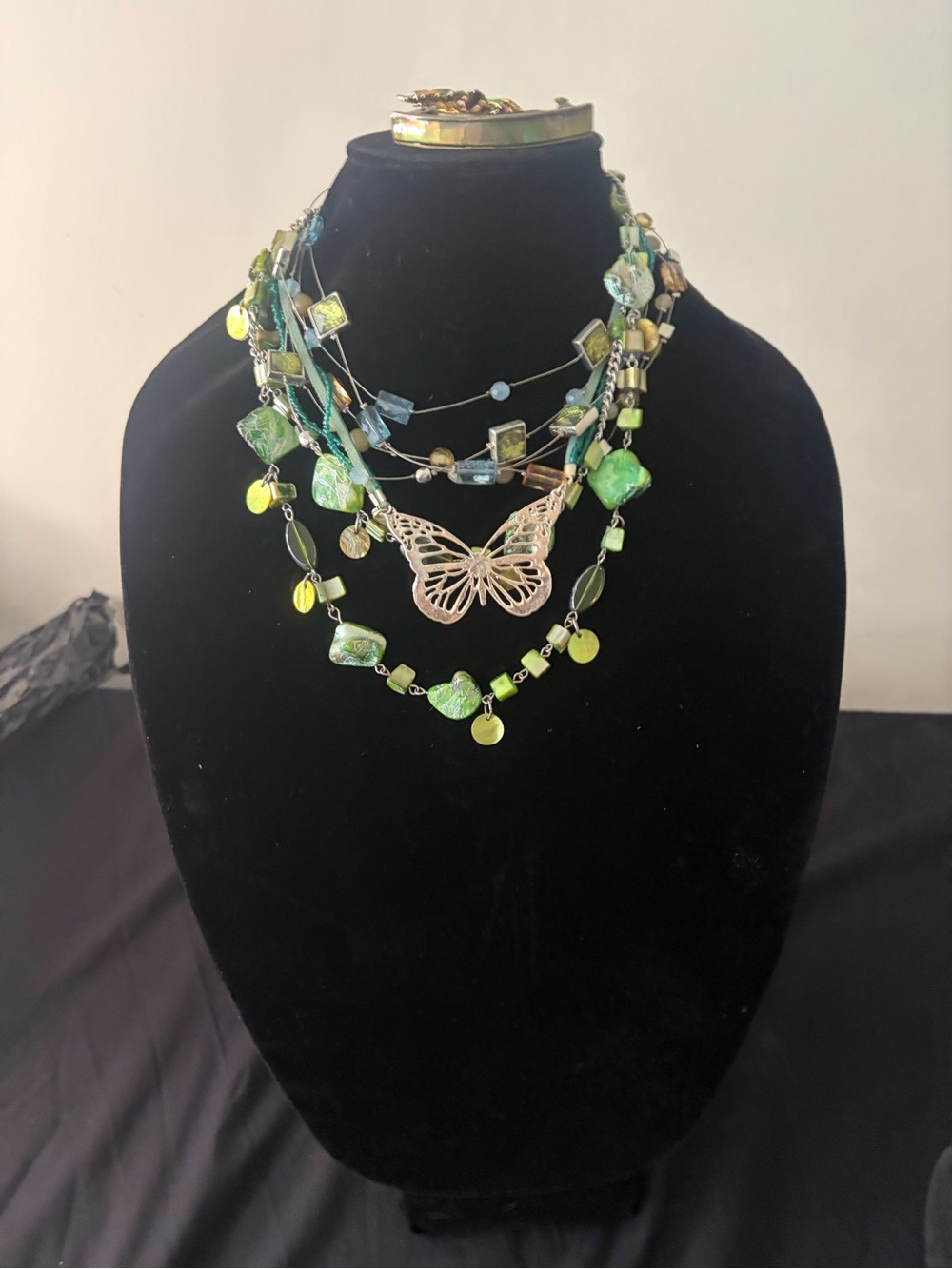 🦋 Y2K FAIRYCORE GREEN JEWELRY LOT 🍃✨ - Picture 2 of 16